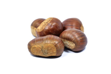 Fresh delicious chestnuts 