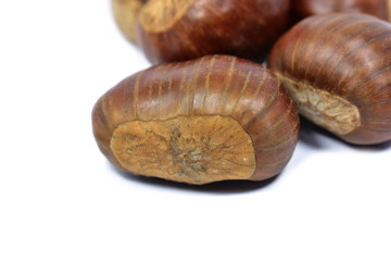 Fresh delicious chestnuts 