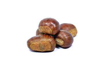 Fresh delicious chestnuts 