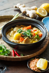 Delicious Asian food, for deliver at home, dinner with family and friends