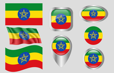 Fototapeta premium Flag of Ethiopia