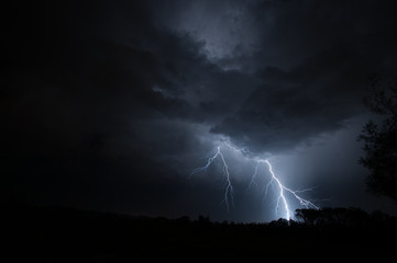 Urban Lightning Bolt, Cloud to Ground
