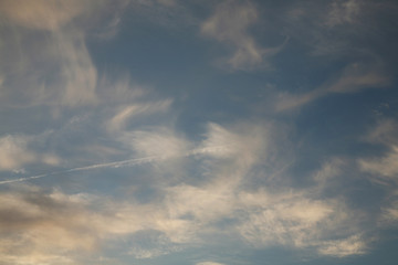 The types of clouds in the sky depend on the wind speed. Beautiful backgrounds of heaven hid in fluffy clouds. Images of the best clouds in the airy expanse of the sky.