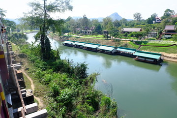 Fototapeta premium River kwai bridge Death railway word war 2