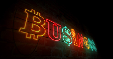 Business concept neon