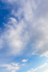 Clouds against blue sky as abstract background
