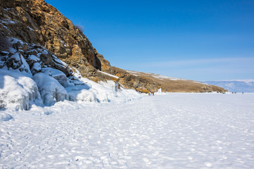 Lake Baikal in winter