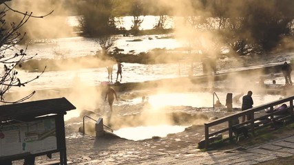 PEOPLE IN OUTARIZ HOT SPRINGS FROM OURENSE