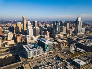 Naklejka na ściany i meble Aerial View of Cincinnati Ohio