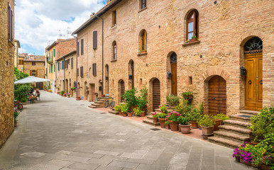 Obraz na płótnie Canvas Scenic sight in Pienza, Province of Siena, Tuscany, Italy.