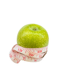 Green apple whith the measure sling&agrave;&sup1;&fnof;