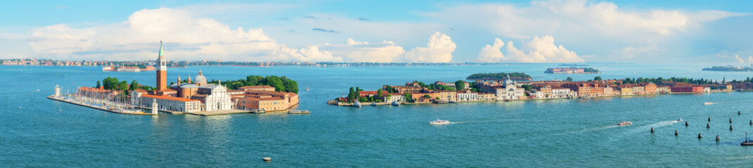 Fototapeta na wymiar Aerial panorama of Venice