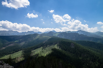 panoramic view of the mountains