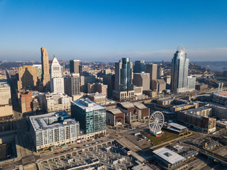 Obraz premium Aerial View of Cincinnati Ohio