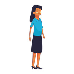 Fototapeta premium woman body cartoon