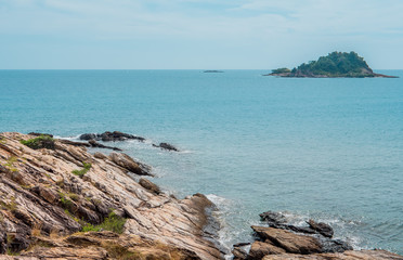 Beach in Rayong, Thailand.