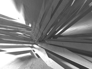 Concrete architecture background. Abstract empty dark room