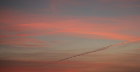 sunset in the desert