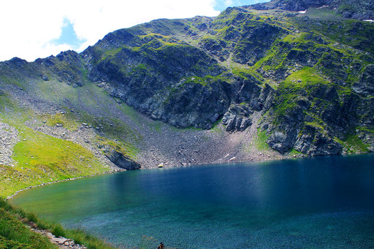 nature seven rila lakes attraction close panoramic view spring season
