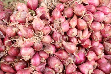 Shallots at the market