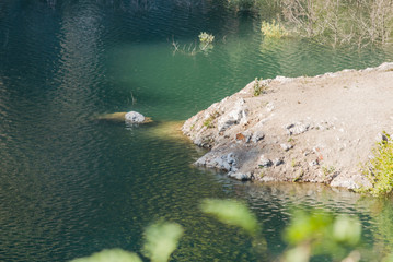 Artificial lake on Serbia