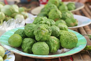 kaffir lime at market