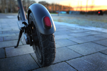 electric scooter back view © Andriy