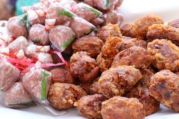 Fermented pork with fried rice spicy