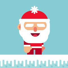 Père Noel Flat Design