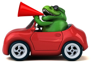 Fun Trex - 3D Illustration © Julien Tromeur