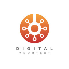 Fototapeta premium digital logo design