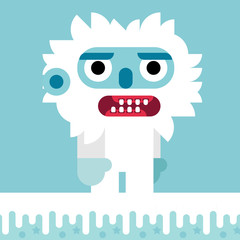 Yeti Grognon Flat design