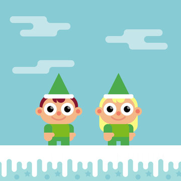Elfes Flat Design