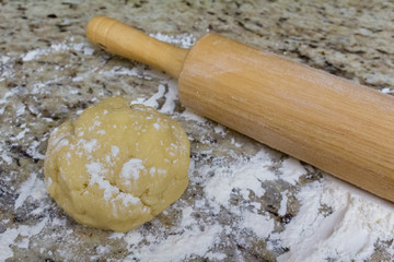 Dough and Rolling Pin