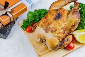 ローストチキン　クリスマスイメージ　12月　冬