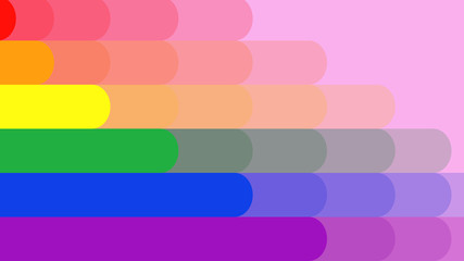 Fototapeta premium rainbow flag is formed, ideal footage to represent love and gender equality