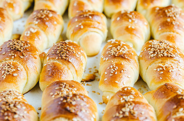 Fresh baked homemade rolls