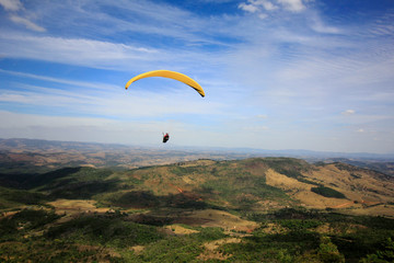 Paragliding in Minas Gerais lonely flight