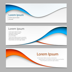 Vector abstract design banner . A set of banner web templates. Eps10 vector.