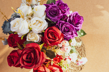 Beautiful rose of artificial flowers, Artificial Pastel rose flowers