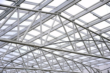 Arc polycarbonate canopy and reinforced concrete construction