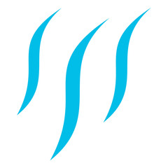 Smell vector icon on a white background. An isolated flat icon illustration of smell with nobody.