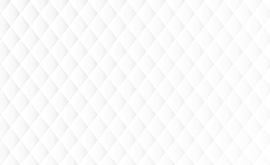 Abstract white and light gray geometric rhombus (diamond) shape background.