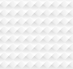 Abstract white and light gray geometric rhombus (diamond) shape background, seamless pattern.