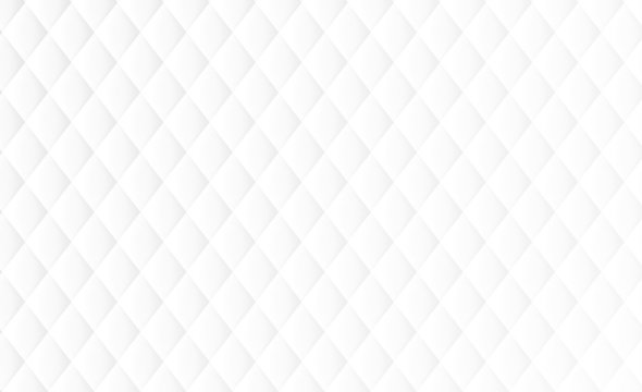 Abstract white and light gray geometric rhombus (diamond) shape background.