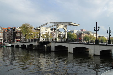Magere Brug in Amsterdam bei Tag