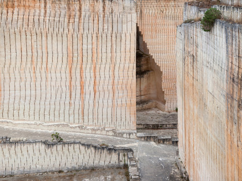 View of stone quarry