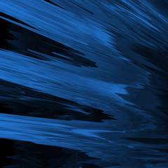 Abstract blue with black digital screen glitch effect texture.