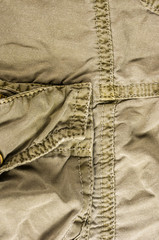 clothing items washed cotton fabric texture with seams