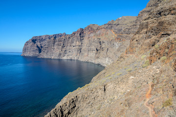 Fototapeta na wymiar View of Los Gigantes cliffs. Tenerife, Canary Islands, Spain